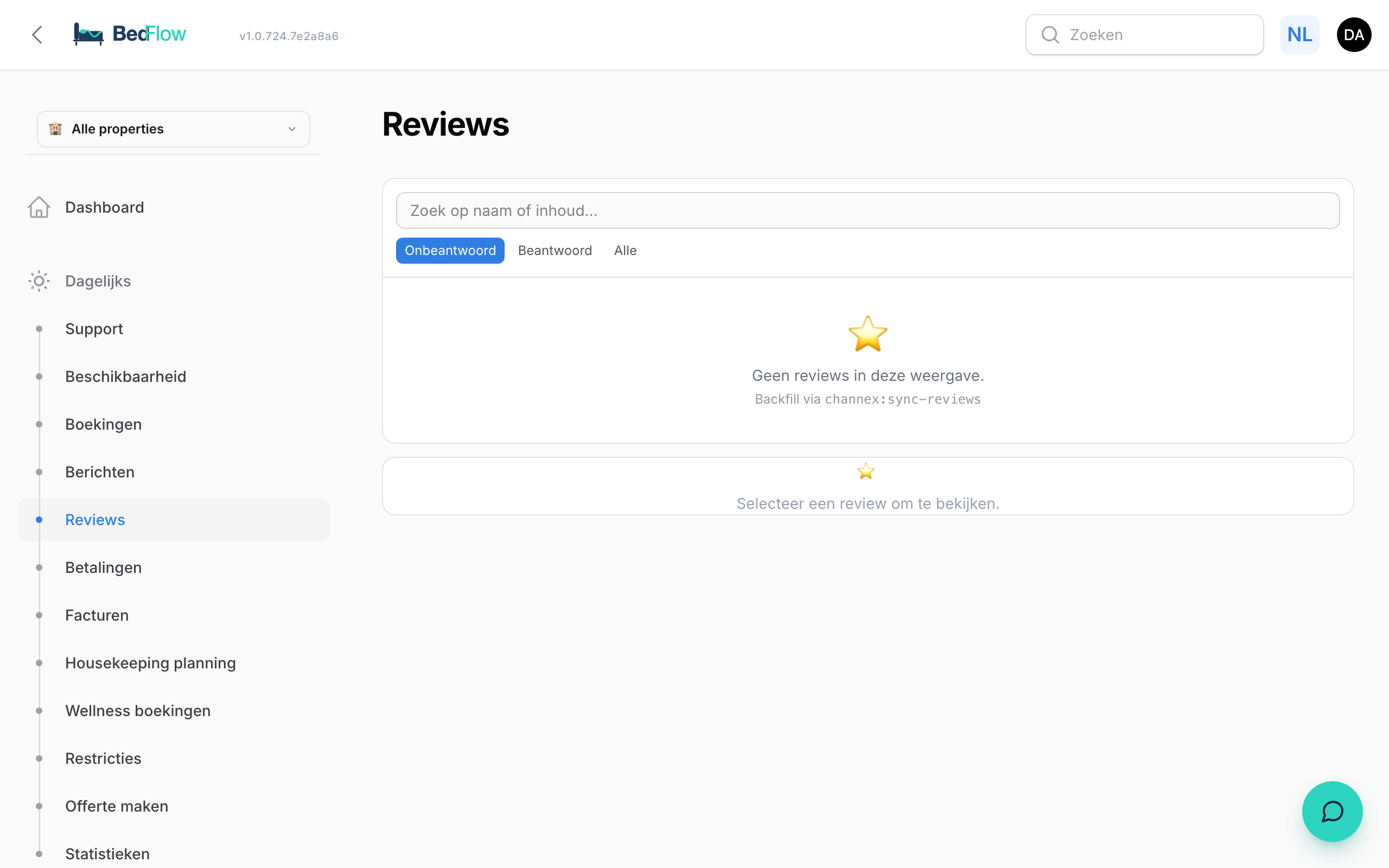 Reviews-inbox — alle reviews op één plek