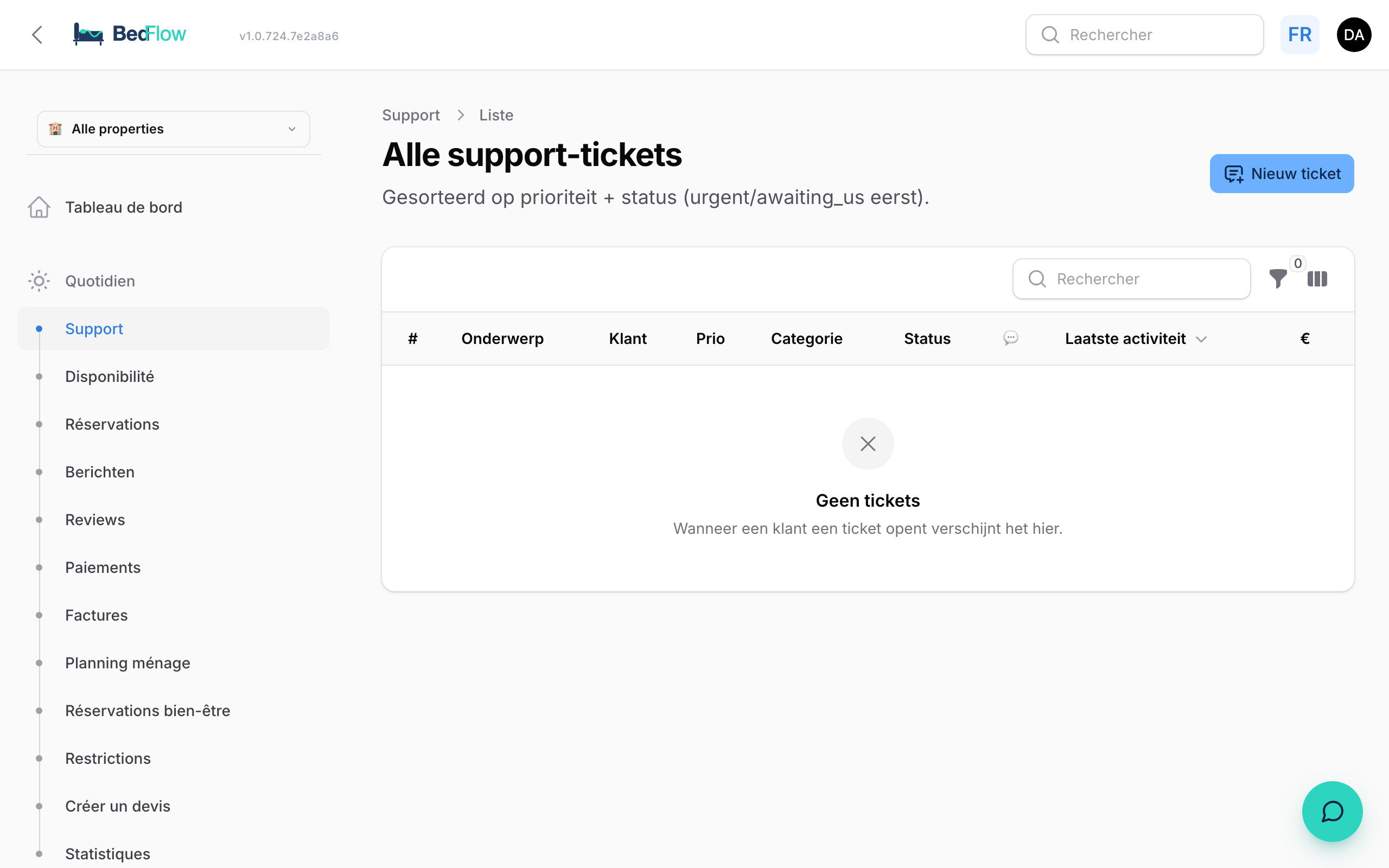 Créer un ticket