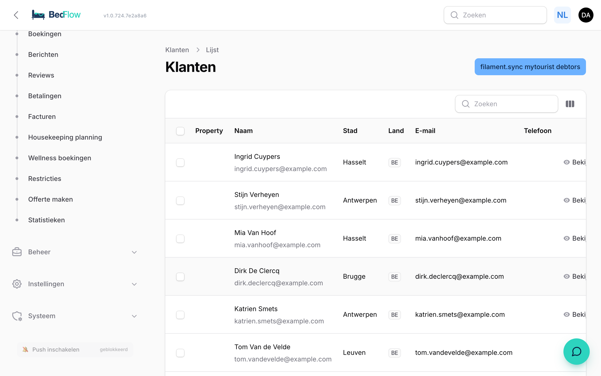 Klanten (debiteurs) beheren